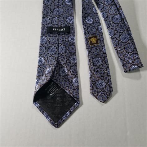 Versace Floral Medusa Tie 